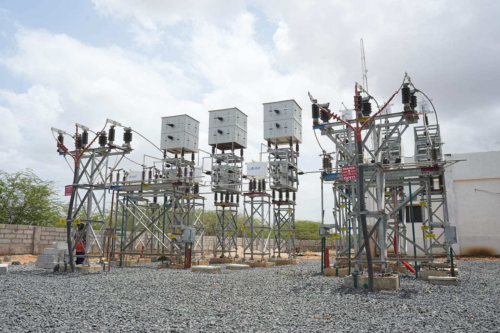 Substation switchgear powering a heavy industrial plant