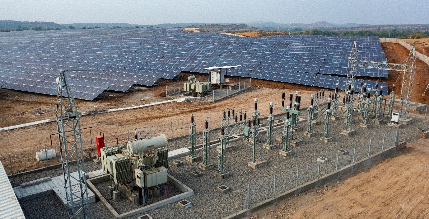 Volcur solar-park substation, Gujarat